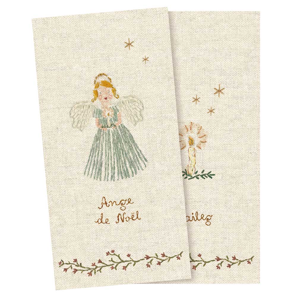 Maileg Jule servietter Ange de noel Blå lille