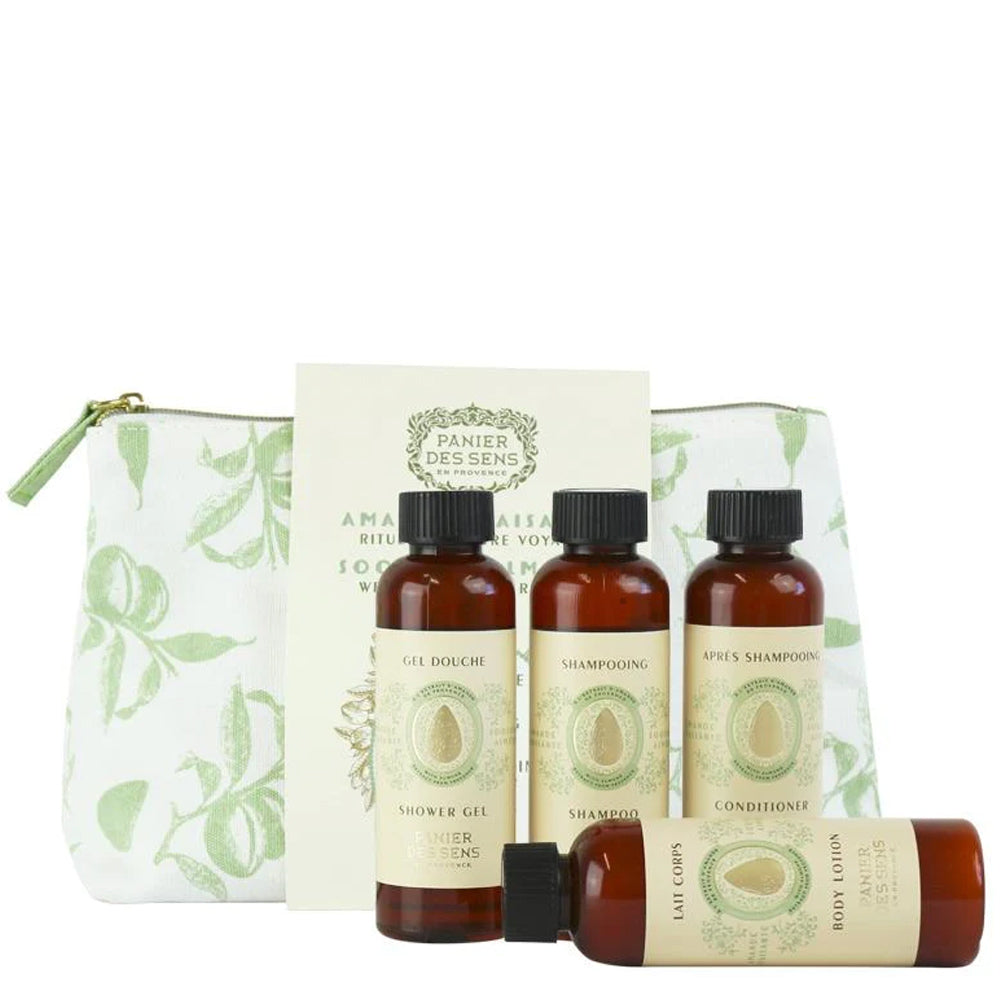 Panier Des Sens Soothing Almond Body Care Travel Set 4x70ml