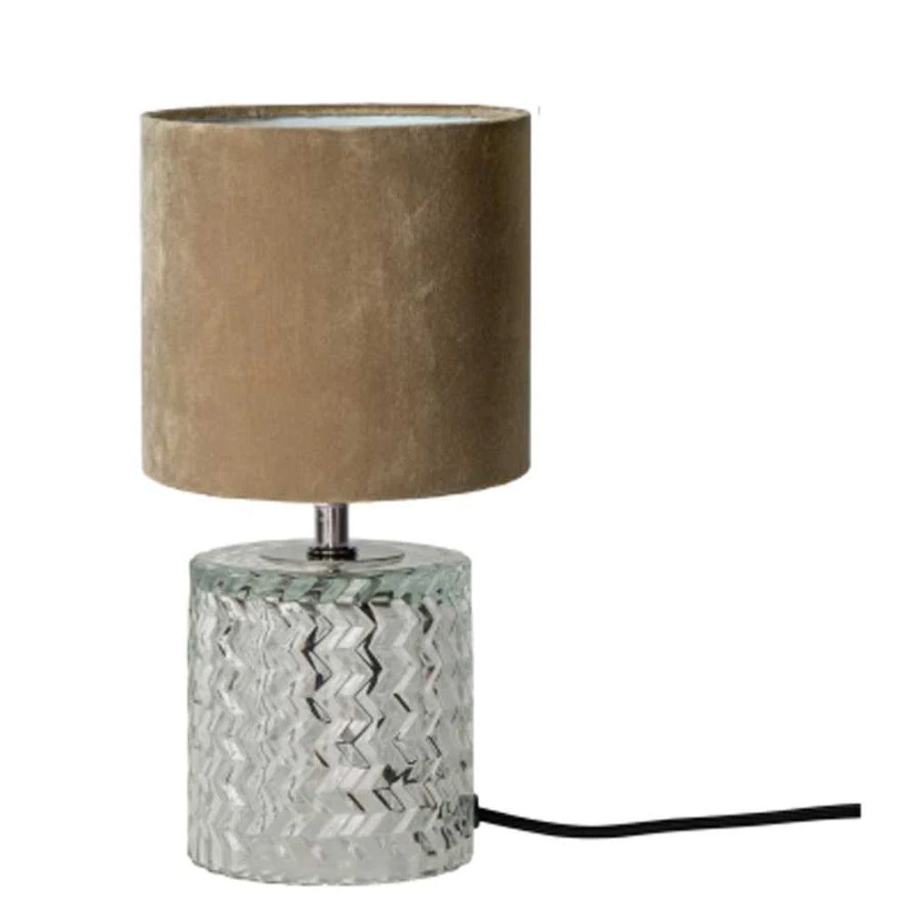 Speedtsberg Dida Bord lampe Beige med velour skærm H29cm