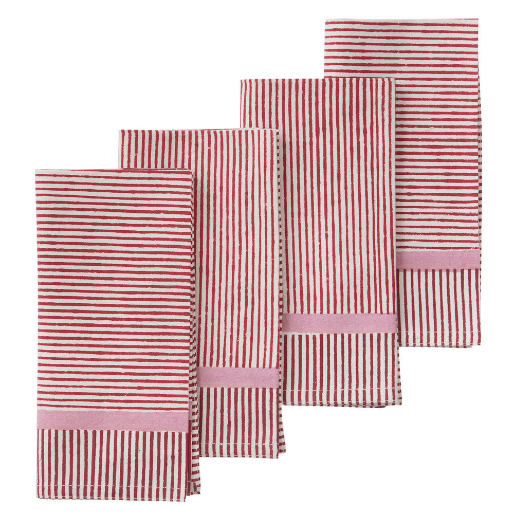 Bungalow Napkin Jaya Scarlet 4 stk 45x45cm