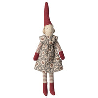 Maileg Nisse Str. 1 Pige Vinter Mint Kjole