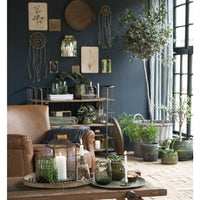 Ib Laursen Metal Lanterne Norr Lille Skrå Glas top