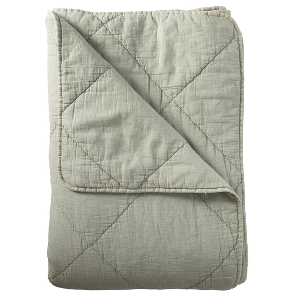 Cést Bon Sengetæppe Lys Mint Farvet 260x280cm