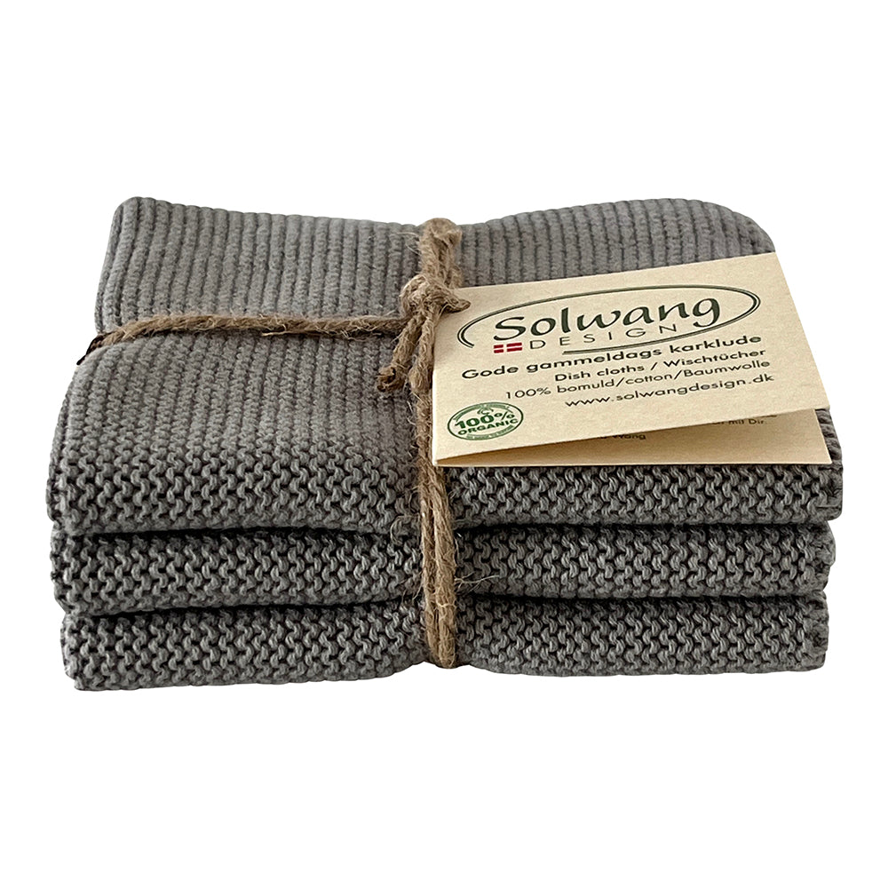 Solwang Design karklude 3 stk Stål grå