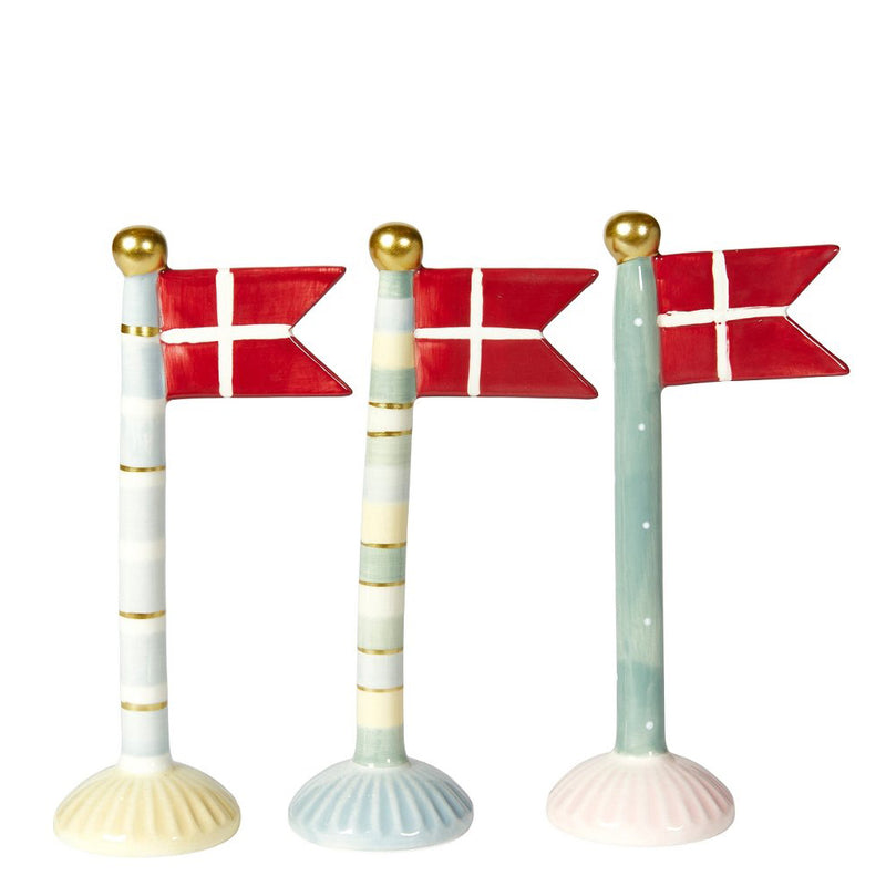 Speedtsberg Flag Grå Gul Grøn Keramik 9x6x19cm