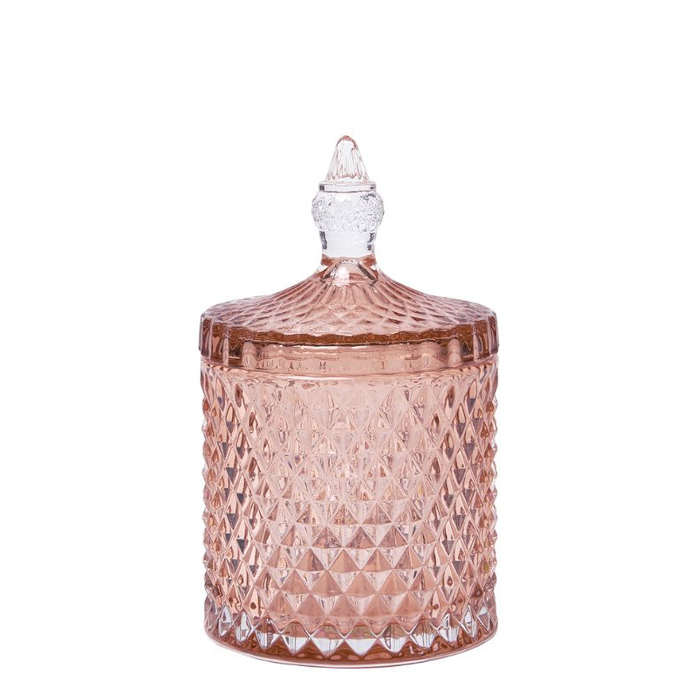 C´est Bon Krukke - Bonbonniere Riflet Lille Glas Krukke i Blå og Rosa main image 1