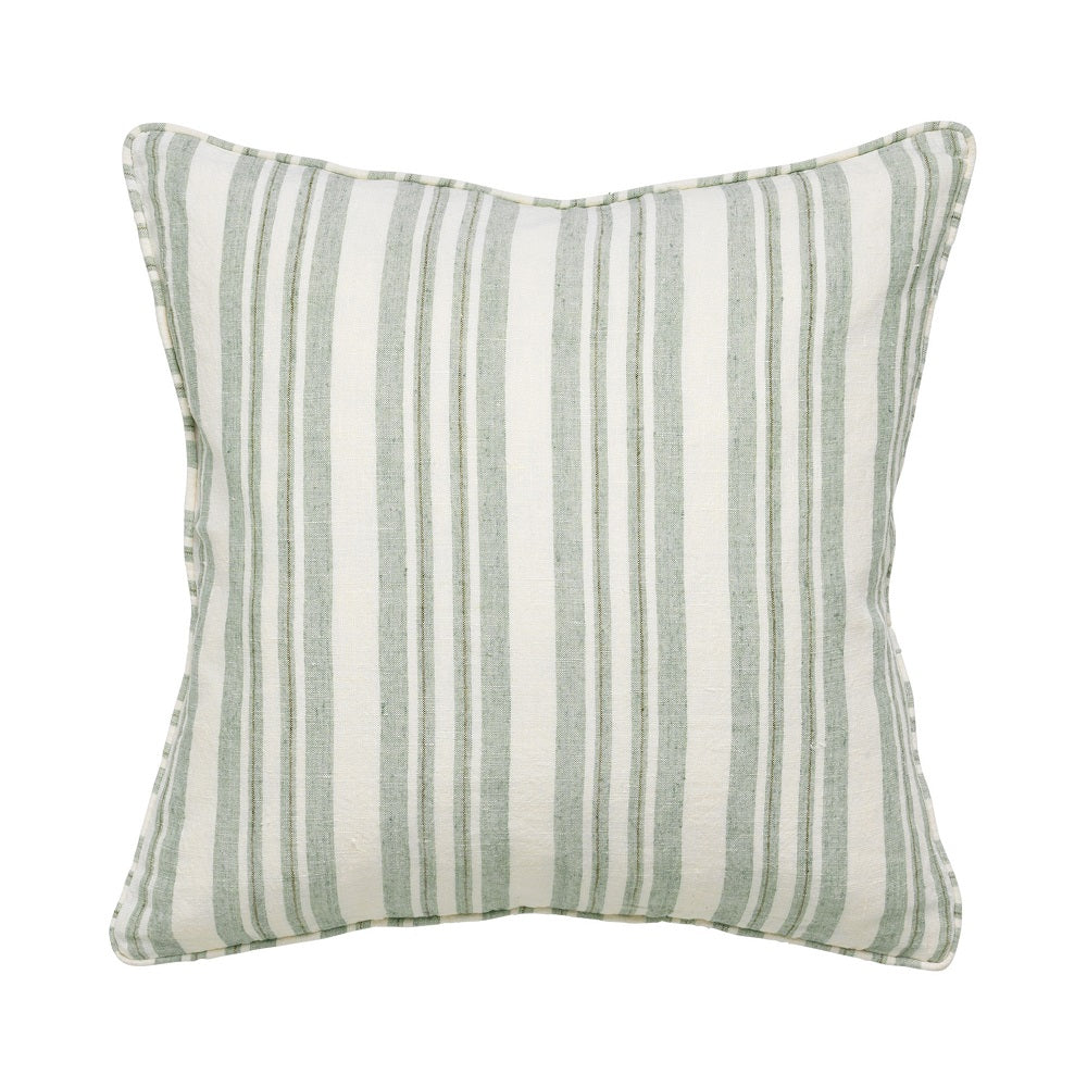 Cozy Living Hørpude Lilly Stripe Seagrass 50x50cm