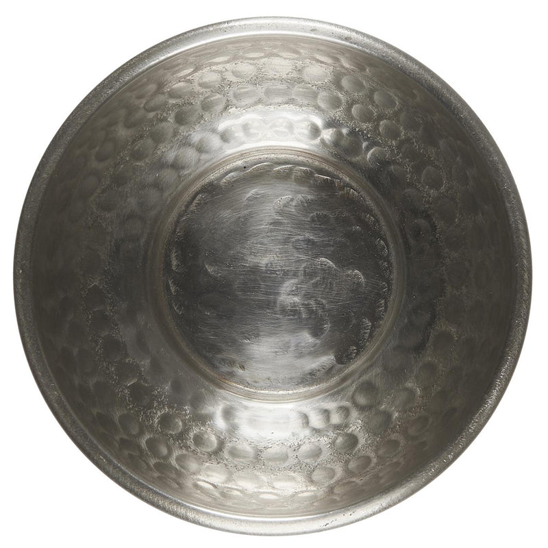 Skål med hamret mønster antik sølv finish Ø 10,5cm - Metal 