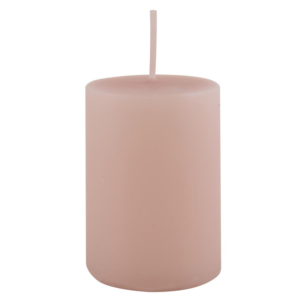 Bloklys Rosen kvarts H6cm Ø4cm - Bloklys rosen kvarts H6cm