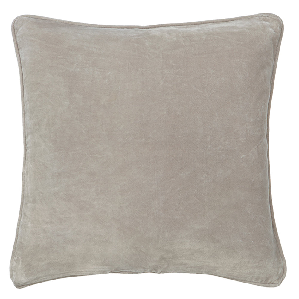 Bungalow Velour Pudebetræk Cashmere 50x50cm