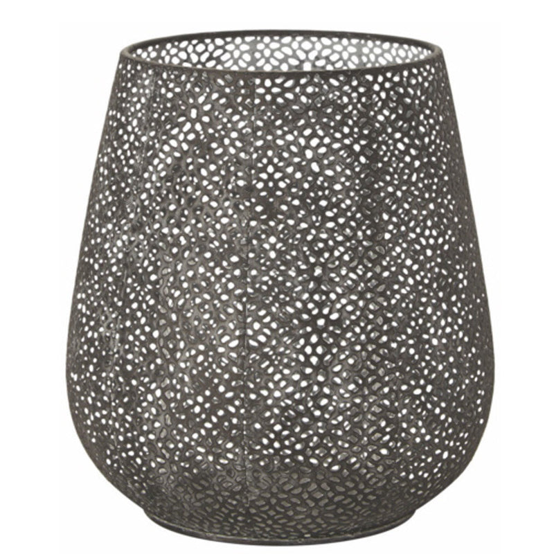 Cést Bon Lanterne/Vase med hulmønster sort 25xØ23cm