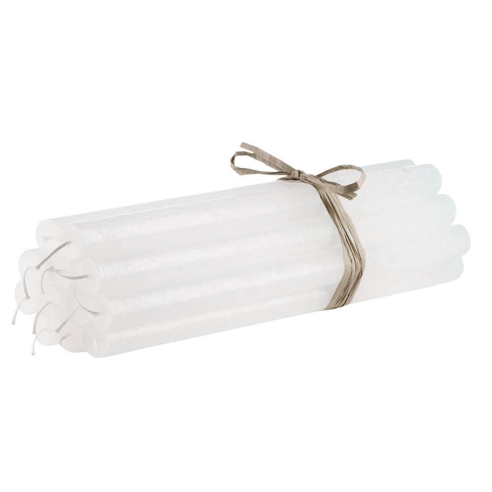 Rustikke stagelys Hvid 2,1x30cm - Stagelys