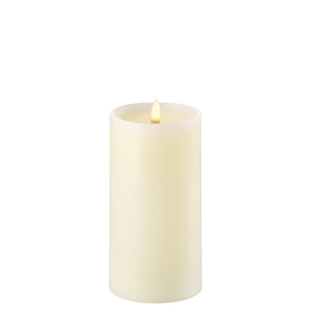 Uyuni Led Bloklys Ivory med skulder 7,8x17