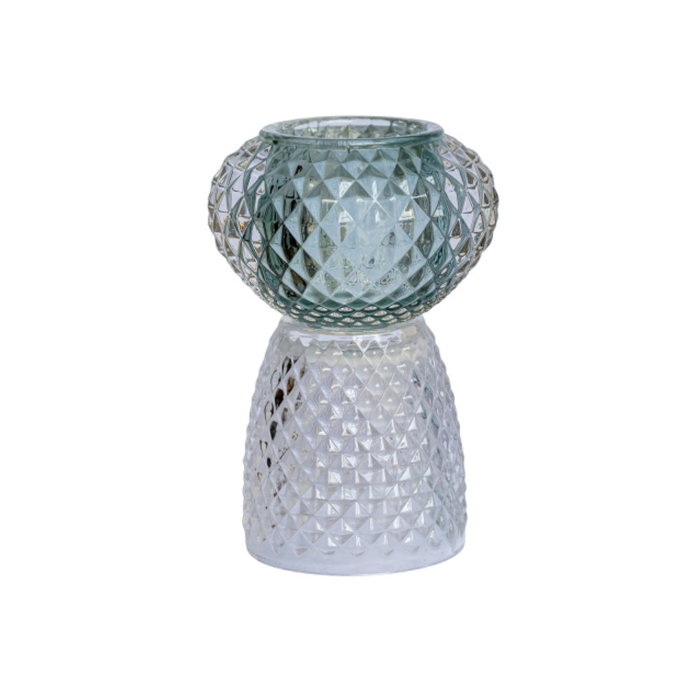 Speedtsberg Fyrfadsstage Aqua og Klar Glas