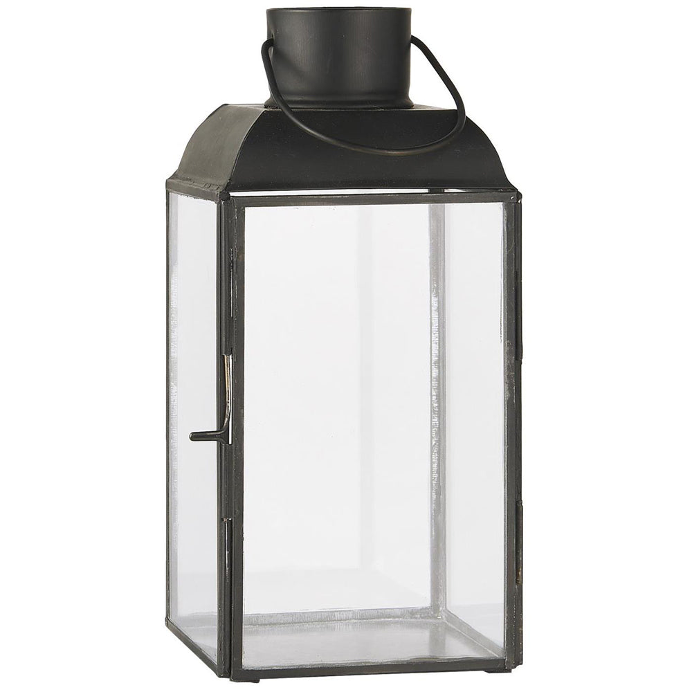 Ib Laursen Lanterne med afrundet tag Metal og Glas