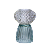 Speedtsberg Fyrfadsstage Aqua og Klar Glas