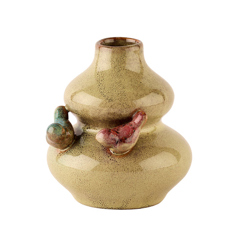 2Have Vase Birds 11x10cm Grøn