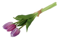 Barbara Tulipan bundt lilla/hvid 29cm