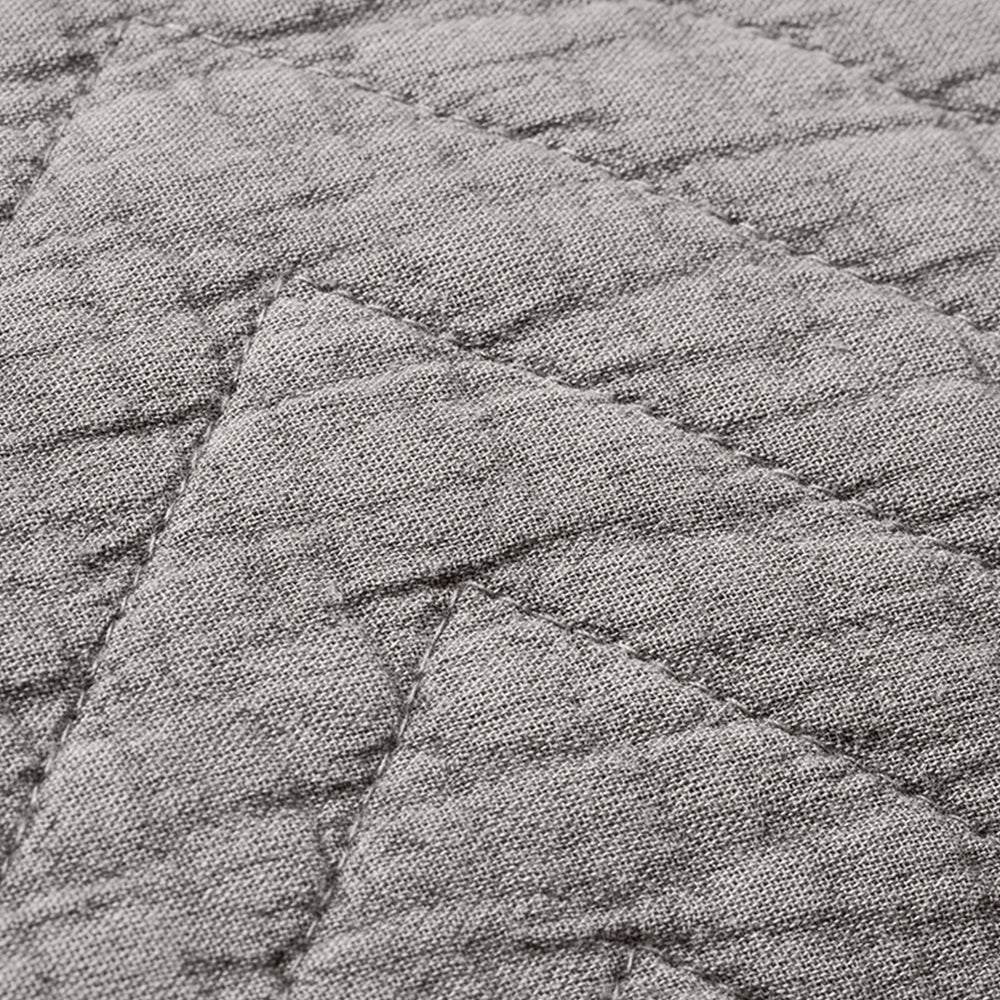 Cozy Living Pudebetræk Quiltet Granit 50x70cm