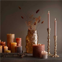 Cozy Living Rustikke bloklys Golden Orange Ø7cm
