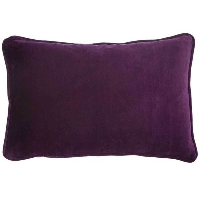 Bungalow Pudebetræk Velvet Aubergine 33x50cm