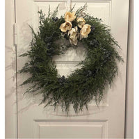 Speedtsberg Thuja dørkrans med Bær og pynt Ø60cm Plastik