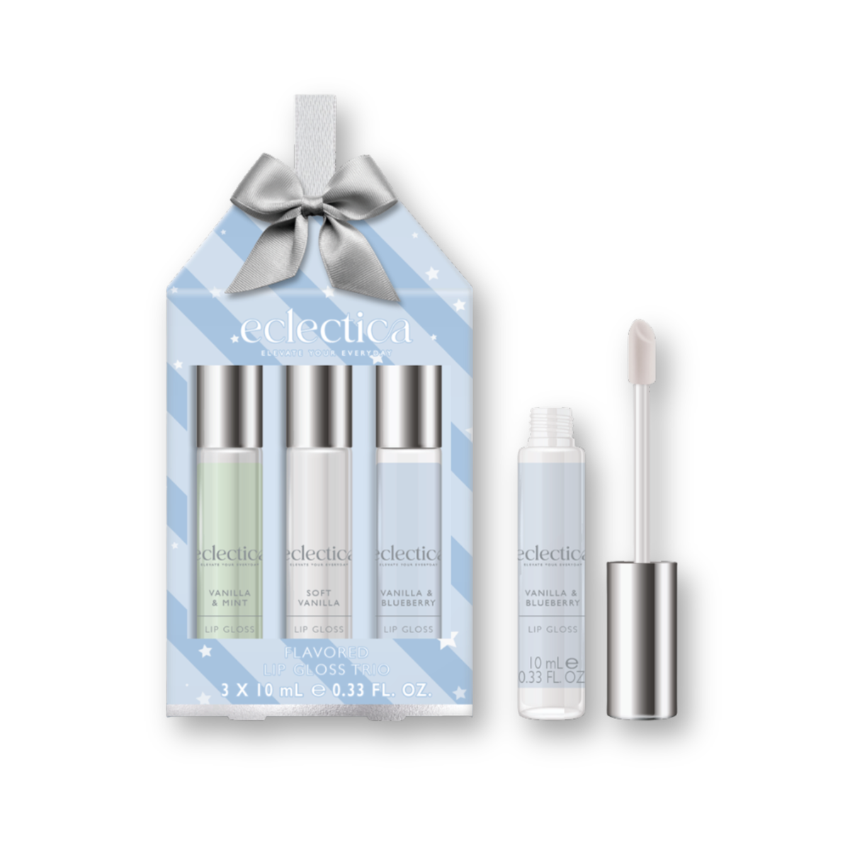 Eclectica Dot & Dash Lip Gloss Trio Set 3x10ml