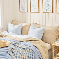 Ib Laursen Quiltet Gavlpudebetræk Fog 50x90cm