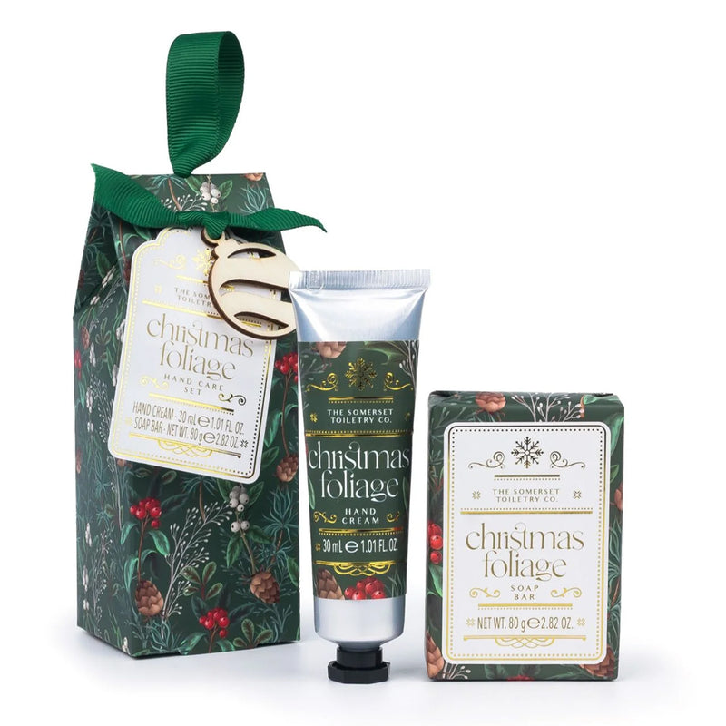 Somerset Blooms Hand Care Set Christmas Foliage