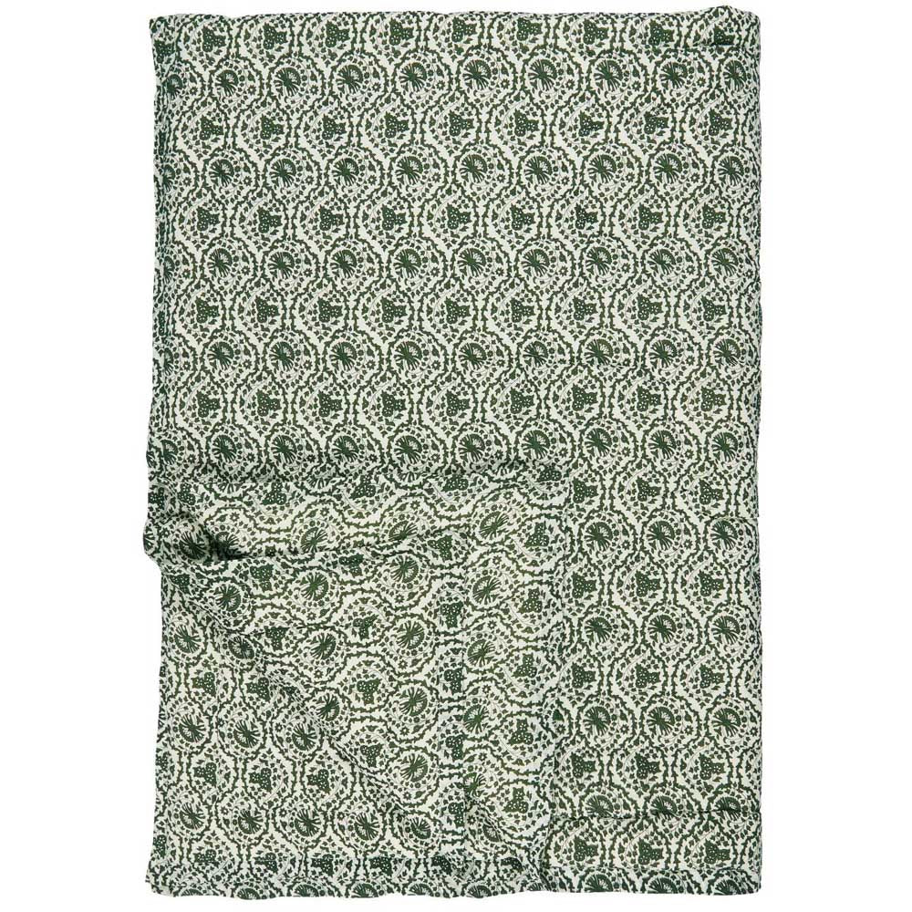 Ib Laursen Quilt tæppe Clara myrtle green mønster 130x170cm