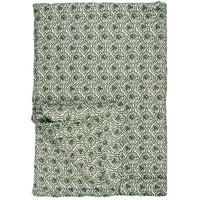 Ib Laursen Quilt tæppe Clara myrtle green mønster 130x170cm