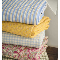 Ib Laursen Quilt hindbærfarvet med paisleymønster 130x180cm