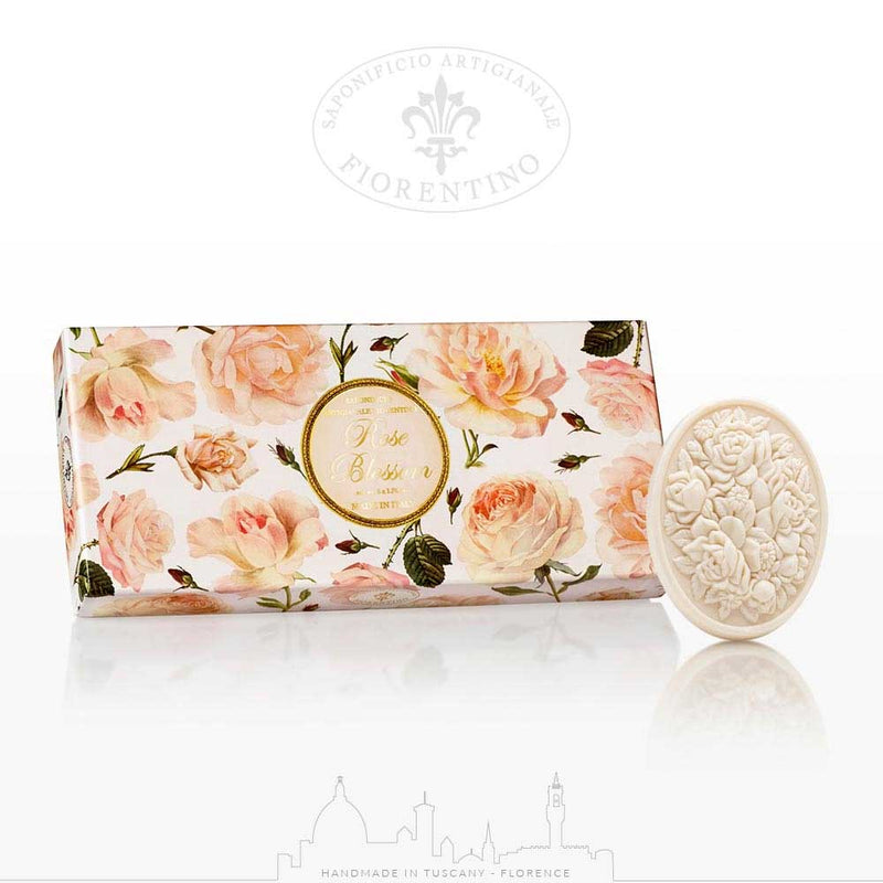 Fiorentino Vegetabilsk sæbe rose i æske 3x125g
