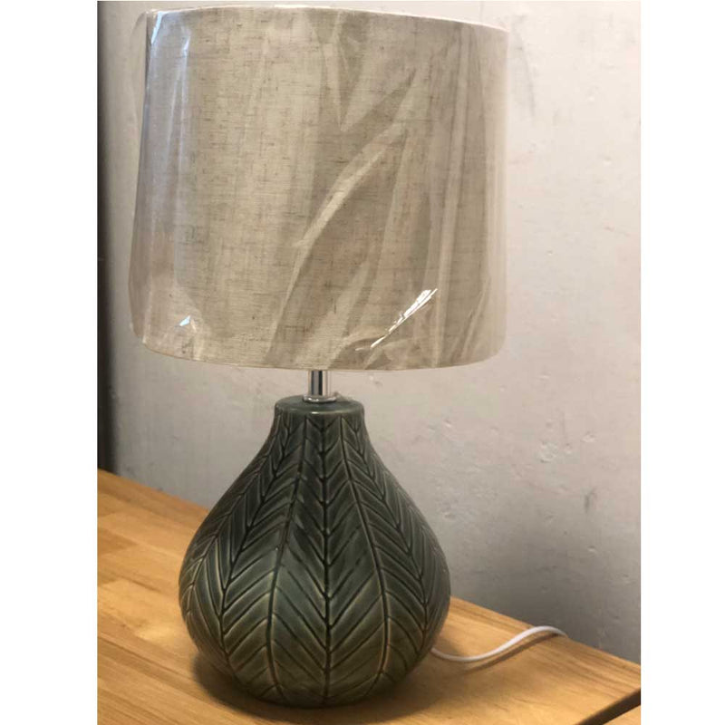 Cést Bon Grøn Keramik Lampe med skærm
