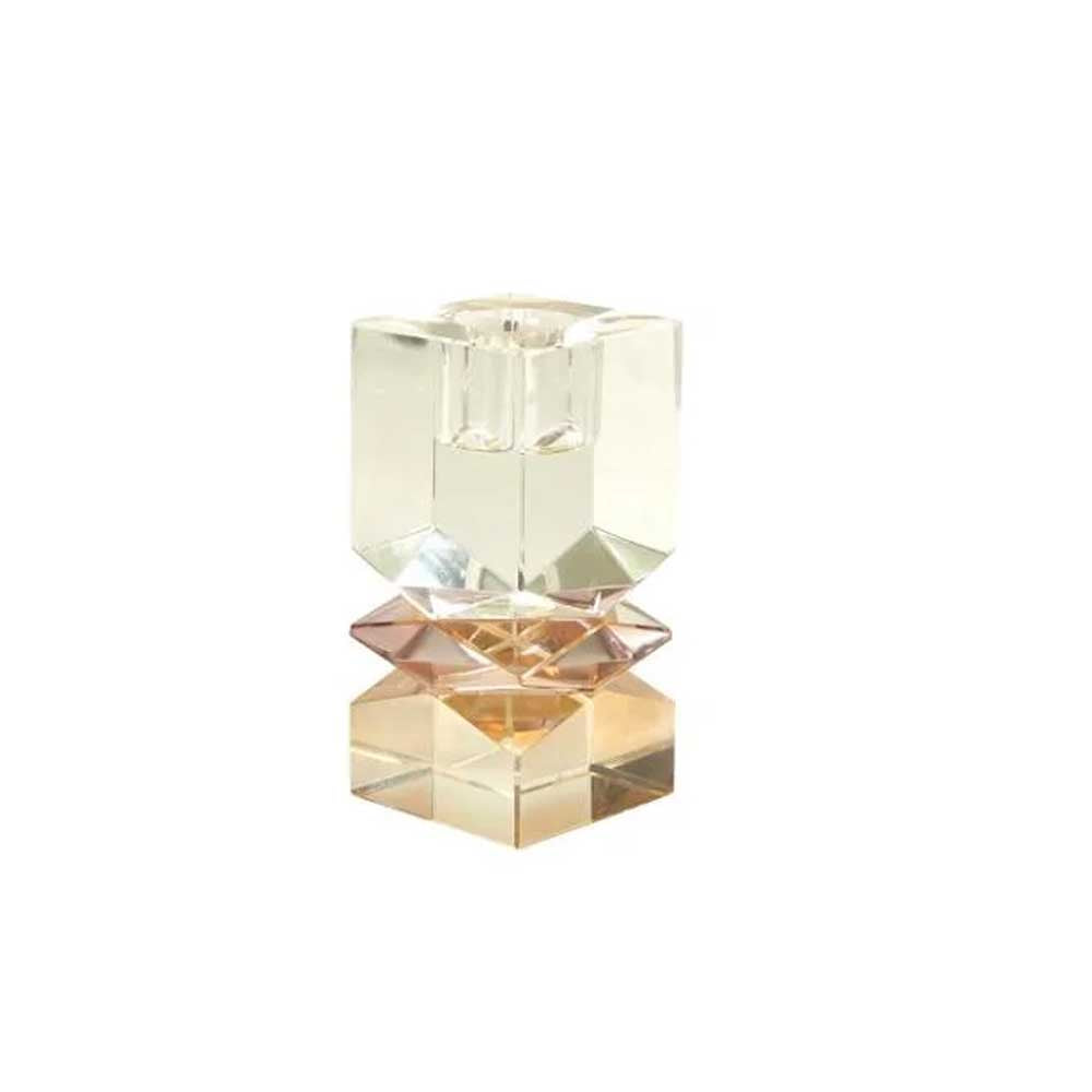 Speedtsberg Cleo krystal lysestage amber Ø5x11cm