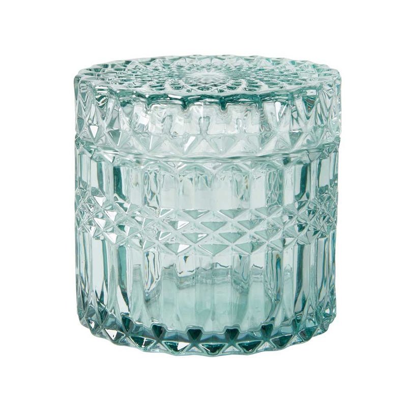 Speedtsberg Glaskrukke med låg blå 9x9cm