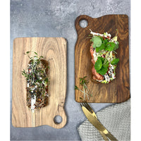 Stuff Design Frokost skærebræt Akacie træ sæt af 2 stk 15x25cm