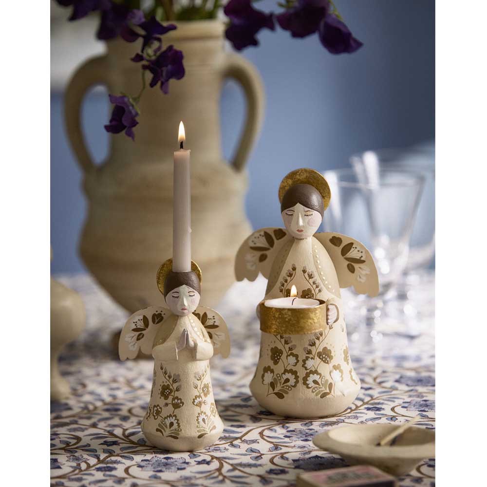 Bungalow Tea light holder Angel Marigold Vanilla 18cm