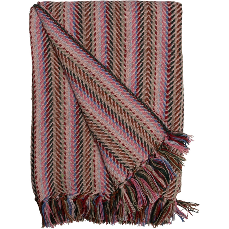 Au Maison Plaid Zigzag Væv Unika Pink/Grøn 130x170cm