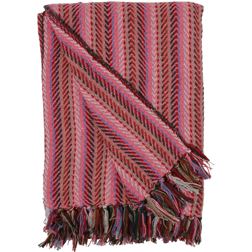 Au Maison Plaid Zigzag Væv Unika Pink/Multi 130x170cm