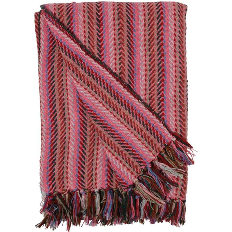 Au Maison Plaid Zigzag Væv Unika Pink/Multi 130x170cm