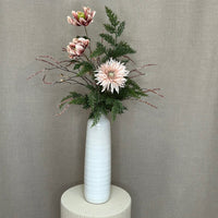 Barbara Gerbera Rosa m/Guld H63cm