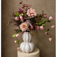Barbara Gerbera Rosa m/Guld H63cm