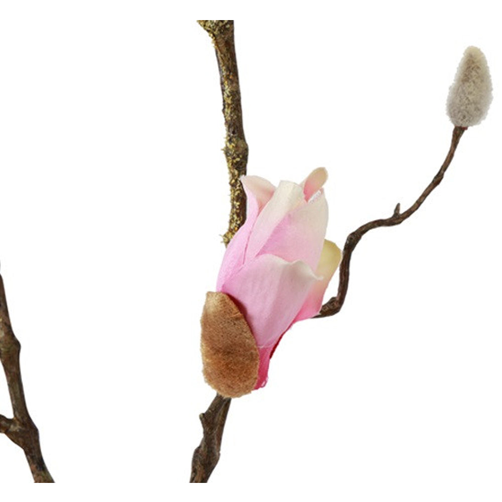 Barbara Kunstig Magnolia Gren Rosa H88cm