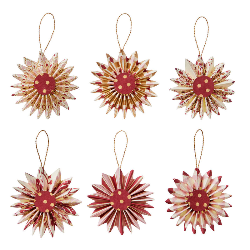 Bungalow Papir Rosette Mini Kalaiya Ruby 2 stk