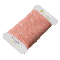 Bungalow Gavebånd Velour 16mm Pale Pink