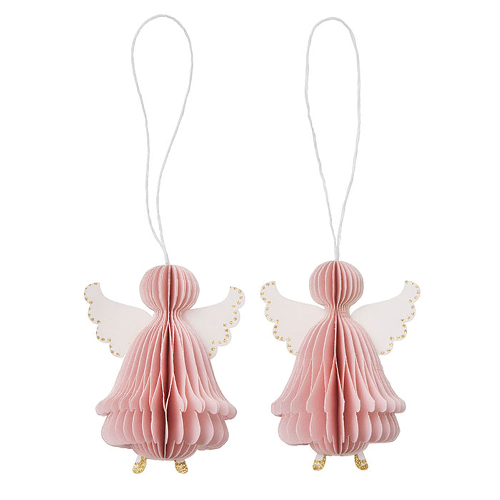 Bungalow Honeycomb Angel 8,5cm Soft Rose 2 stk