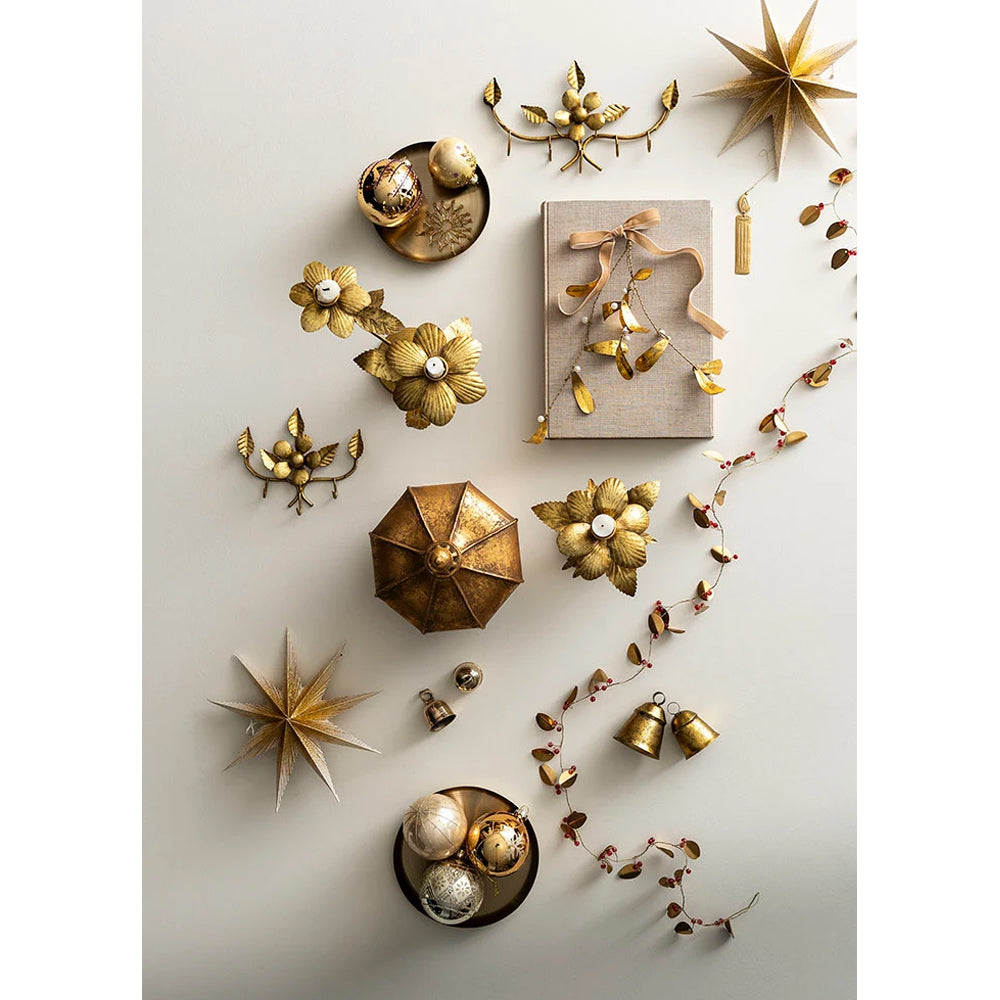 Bungalow Lysestage Winter Rose Golden H18,5cm