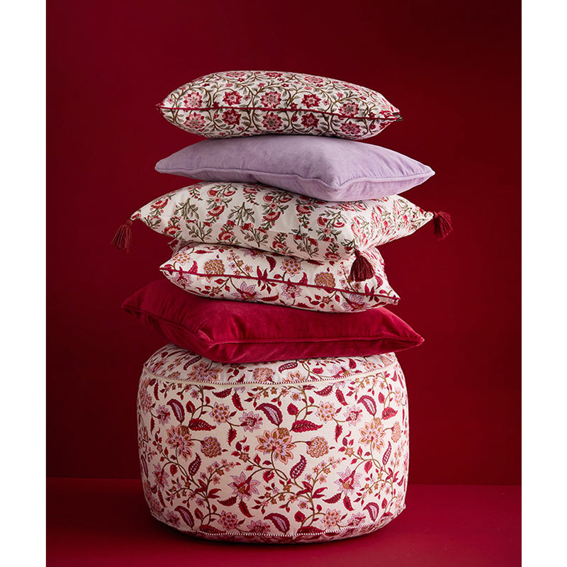 Bungalow Pudebetræk Gita Ruby 50x50cm