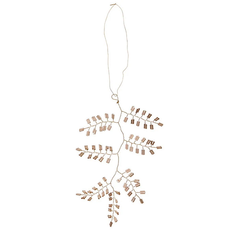 Bungalow Beaded Ornament Twig H14cm Mio Champagne